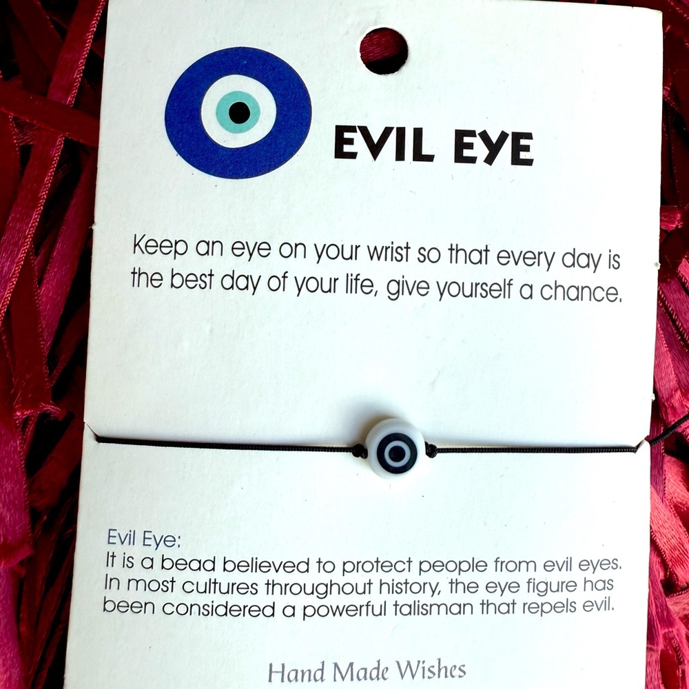 Evil Eye Bracelet Charm Anklet adjustable NWT Fashion Jewelry Kids Men Women’s